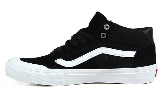 Tênis Masculino Vans Style 112 Mid Pro - Black/White