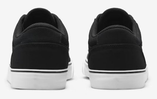 Tênis Nike Masculino SB Chron 2 (LONA) Canvas - Black White