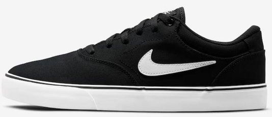 Tênis Nike Masculino SB Chron 2 (LONA) Canvas - Black White