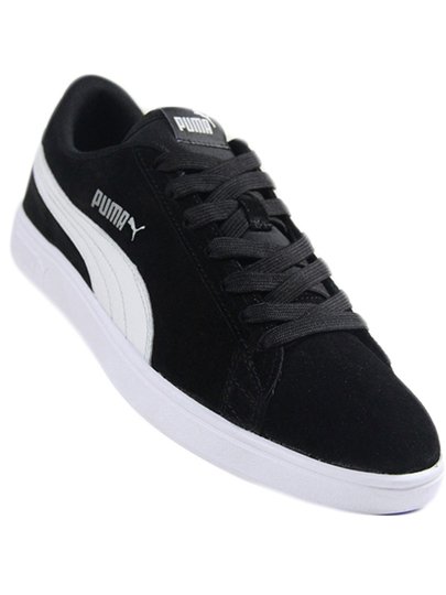 Tênis Masculino Puma Smash V2 BDP - Black/White