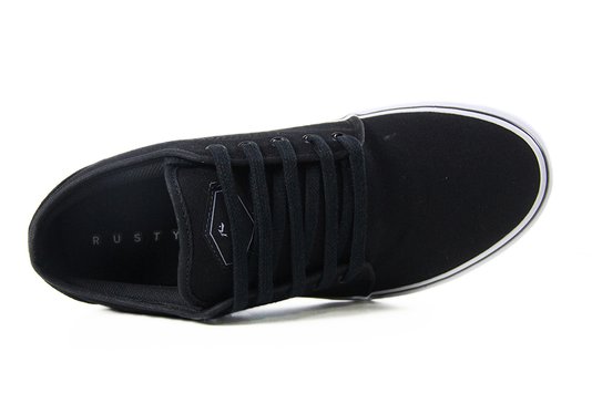 Tênis Masculino Rusty Ad Street Metalic - Preto/Branco