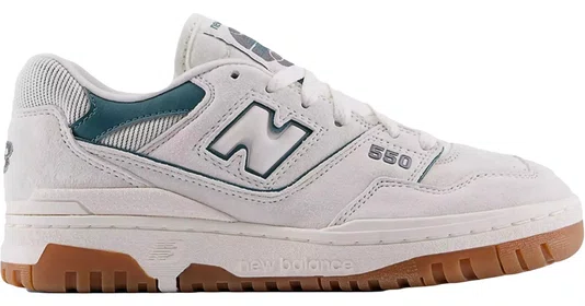 Tênis Unissex New Balance 550 - BegeClaro/Verde Escuro