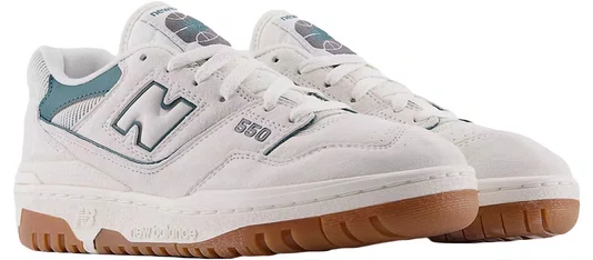 Tênis Unissex New Balance 550 - BegeClaro/Verde Escuro