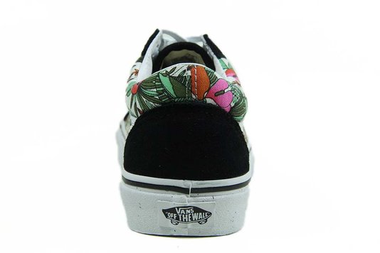 Tênis Feminino Vans Old Skool Multi Tropic -Black/True White