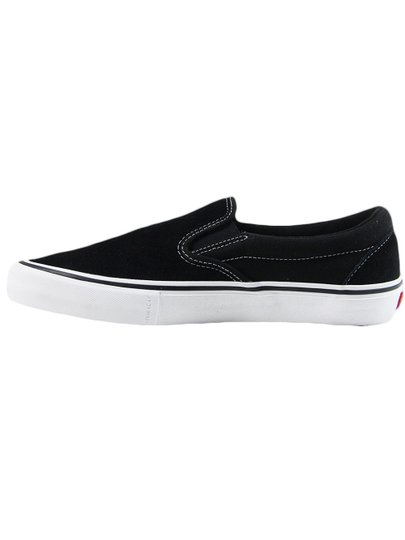 Tênis Vans masculino Classic Slip On Pro - Black/White/Gum
