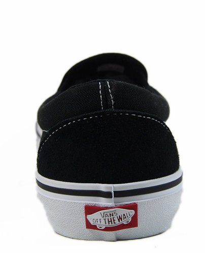 Tênis Vans masculino Classic Slip On Pro - Black/White/Gum