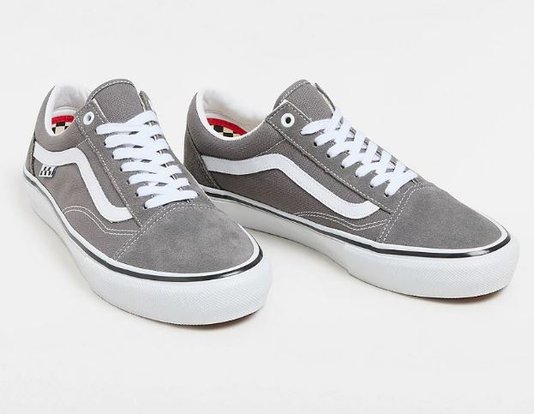 Tênis Vans Masculino Old Skool Skate - Pewter White