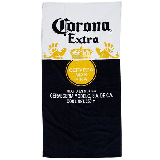 Toalha Corona Logo - Marinho/Branco