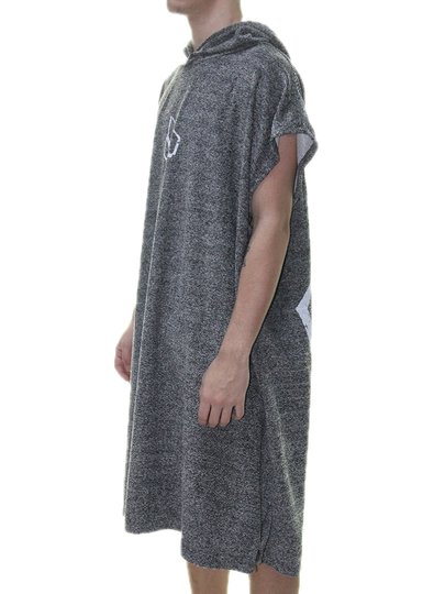 Toalha Poncho Banana Wax - Cinza Mesclado 