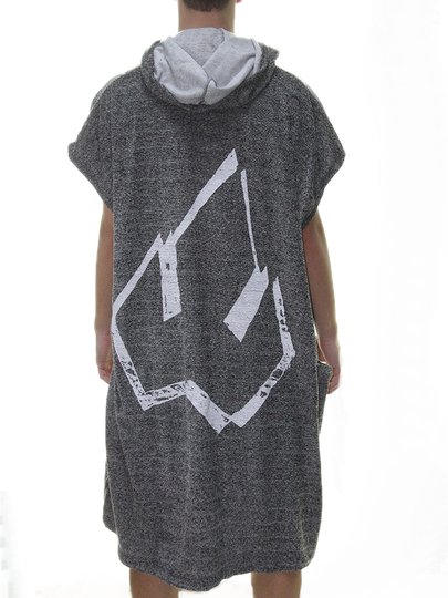 Toalha Poncho Banana Wax - Cinza Mesclado 