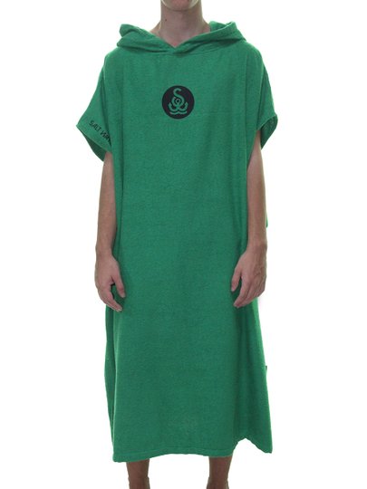 Toalha Poncho Surf Saltwater toque suave e macio atoalhado extremamente útil - Verde