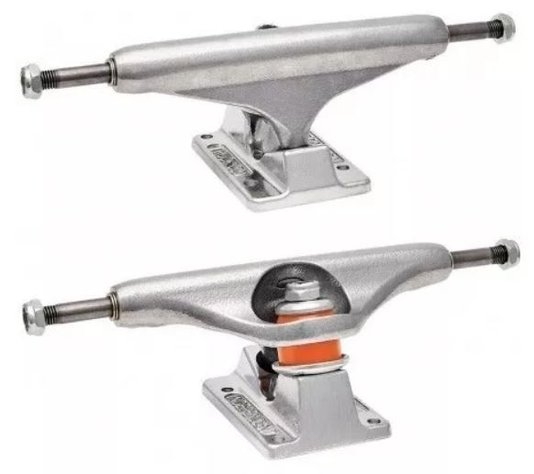 Truck Independent Stg 11 Mid altura 52mm Polished 149mm- Prata/Laranja