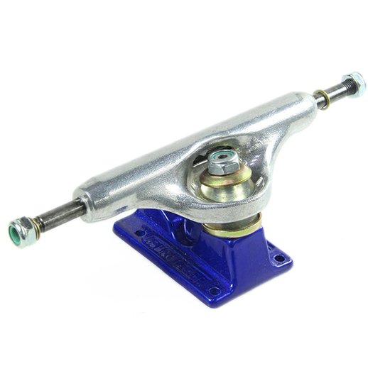 Truck Stronger Central Vazado 129mm - Prata/Azul