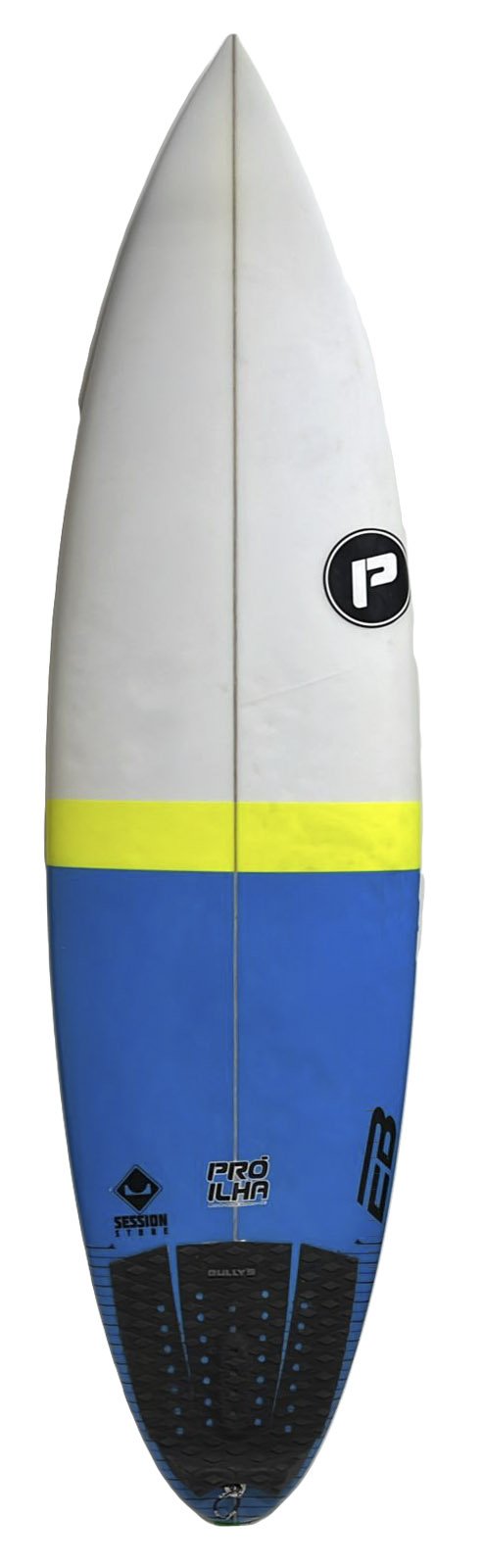 Prancha de Surf Pro-Ilha Pro-Rider 2 Seminova 6.1 - Branco/Azul