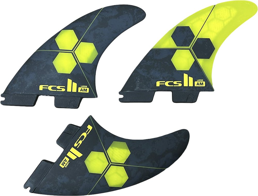 Quilhas FCS II AM PC Tri - Al Merrick Large Preto/Amarelo - Home