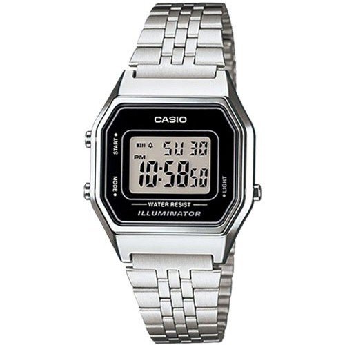 Relógio Casio Vintage Unisex Prata LA680WA-1DF