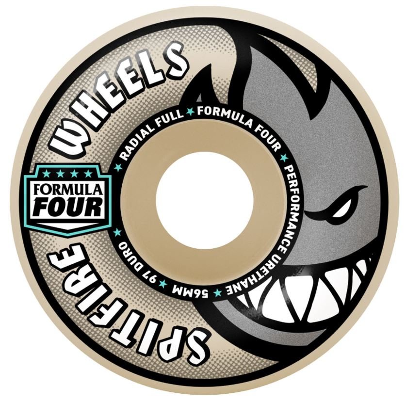 Spitfire フォーマル4 ラディアルフル56mm97a 定価¥9,130 Roda Spitfire Radial Full F4 97D 56MM - Branco/Cinza - Home
