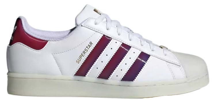 Tenis Adidas Masculino Superstar cabedal sintetico Cloud White Cloud White Gold Metallic Home Session Store