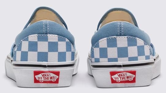 Tênis Feminino Vans Classic Slip-On Checkerboard - Color Theory Dusty Blue