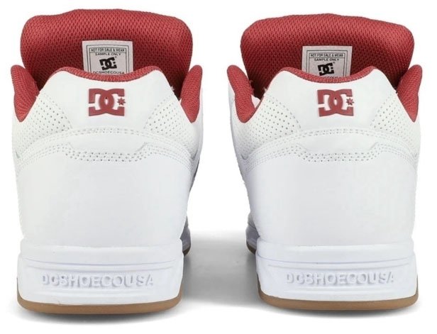 Tênis Masculino DC Stag Imp - White/Brick Red