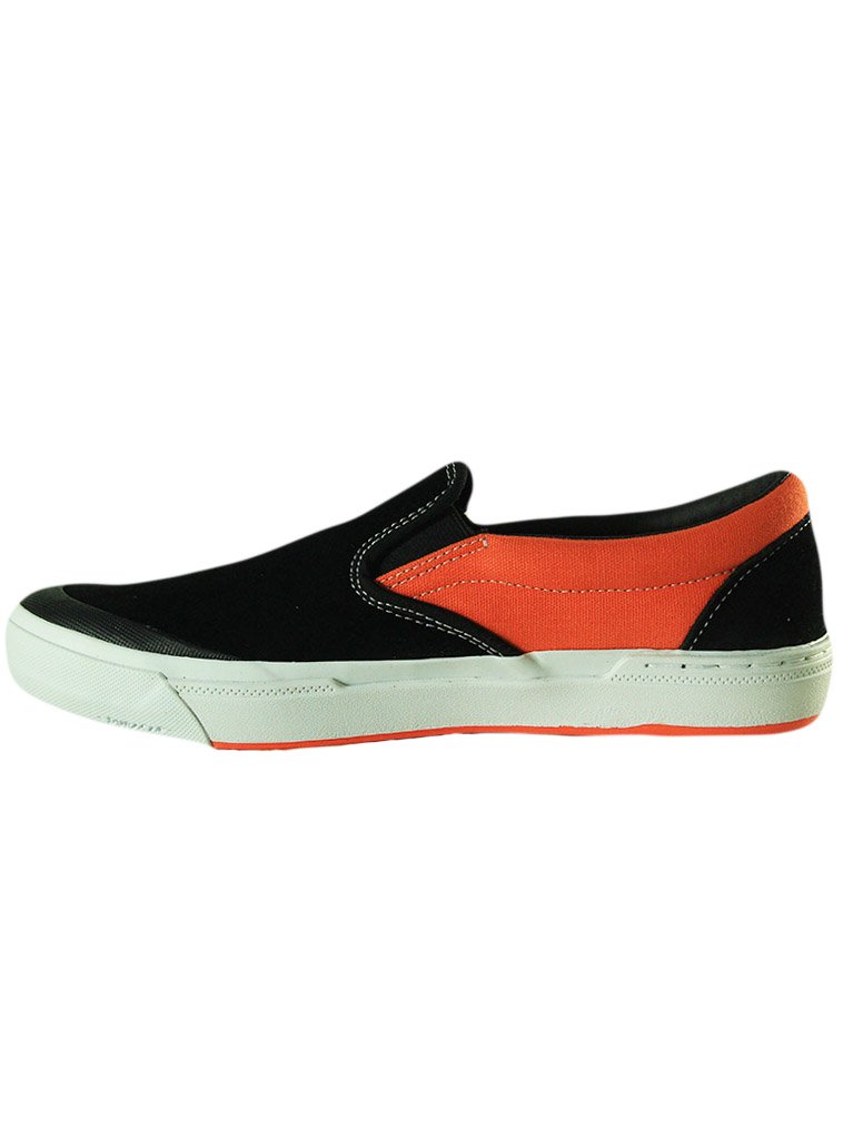 Tênis Masculino Vans BMX Slip-On - Black/Neon Orange - Home