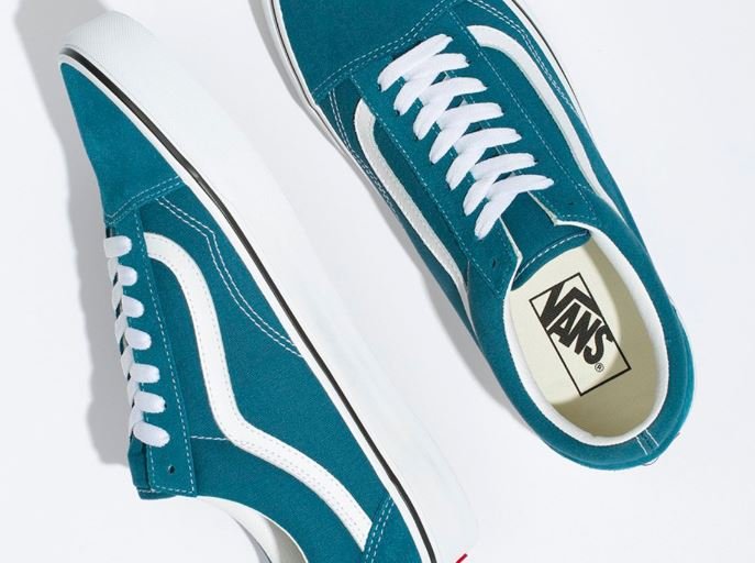 Tenis Masculino Vans Old Skool Color Theory Blue Coral True White Home Session Store