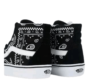 Tênis Masculino Vans SK8-HI Skate Peace Paisley - Black/True White