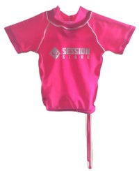 Lycra Infantil Session Manga Curta - Rosa Choque