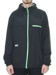Jaqueta High Company Packable Windbreaker Black Manga Longa