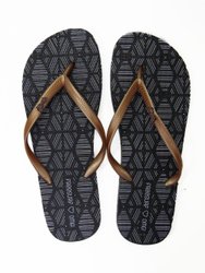 Chinelo Masculino Freesurf Ondas - Preto/Dourado