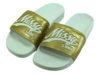Chinelo Feminino Missy Gold Slide -  Branco/Dourado