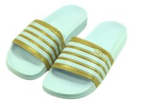 Chinelo Feminino Qix Slide - Dourado/Branco