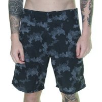 Bermuda Masculina Grow Camu Hibrida - Preto Camuflado