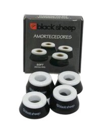 Amortecedor para Skate Black Sheep Medium 90A- Preto/Branco