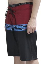 Bermuda De Banho VLCS Tropa Da Palms - Vermelho/Preto