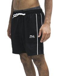Bermuda De Elastico Fila Biella Italia - Preto