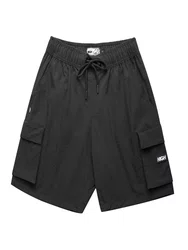 Bermuda De Elástico High Ripstop Shorts - Preto