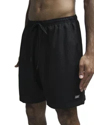 Bermuda De Elástico Masculina Plano C Logo - Preto