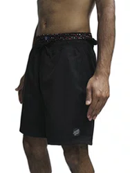 Bermuda De Elástico Masculina Santa Cruz Classic Label - Preto