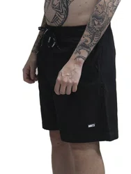 Bermuda De Elástico Masculina Wats Sarja - Preto