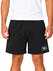Bermuda De Elastico Sarja Grow - Preto