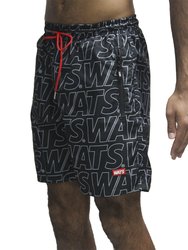 Bermuda De Elastico Wats Outline - Preto