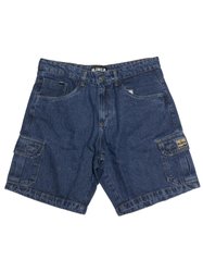 Bermuda De Passeio Blinca Bolso Cargo Role - Jeans