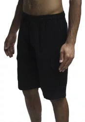 Bermuda De Passeio Masculina Federal Art Sarja Cargo - Preto