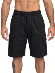 Bermuda De Passeio Masculina Federal Art Sarja Cargo - Preto