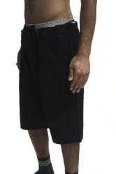 Bermuda De Passeio Masculina Federal Art Sarja - Preto