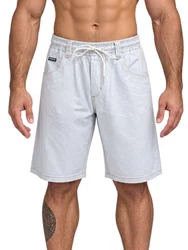 Bermuda De Passeio Masculina Hocks Jeans Jogger - Jeans Claro 