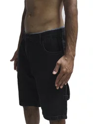 Bermuda De Passeio Masculina Plano C Denim Carpenter - Preto Estonado