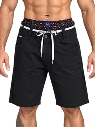 Bermuda De Passeio Masculina Sarja Hocks Field - Preto