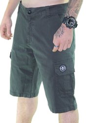 Bermuda de Passeio Masculina Session Classic Logo Cargo - Verde Militar